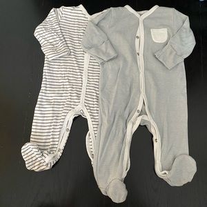 Bundle of 2 Mori footed PJs